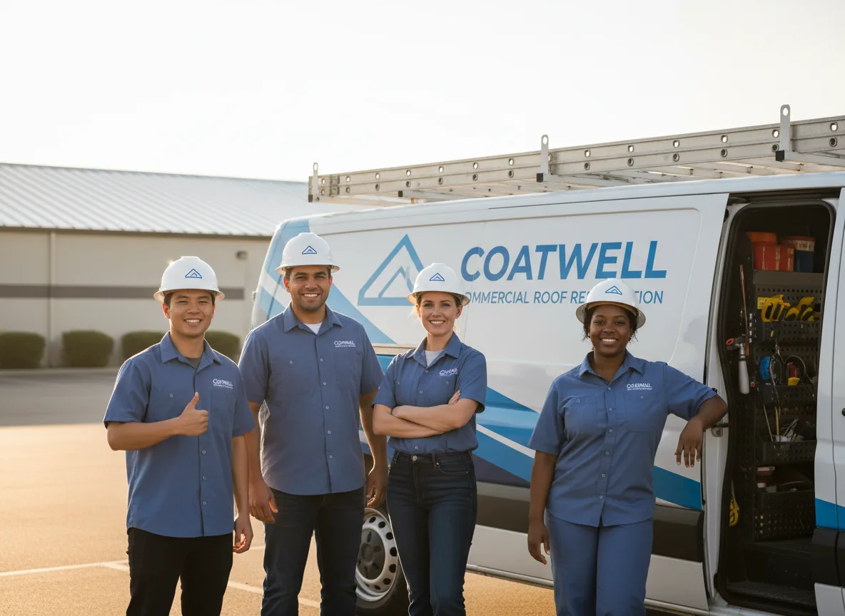Commercial roof coating company in Lidderdale, IA